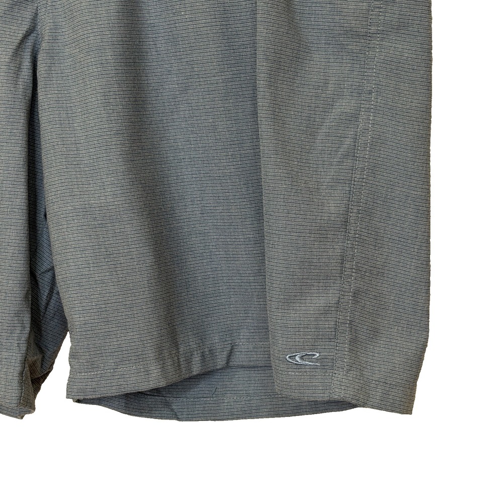 O'Neill Chino Shorts Mens Size 40 Light Blue Pin Stripe Flat Front Preppy - Picture 3 of 7